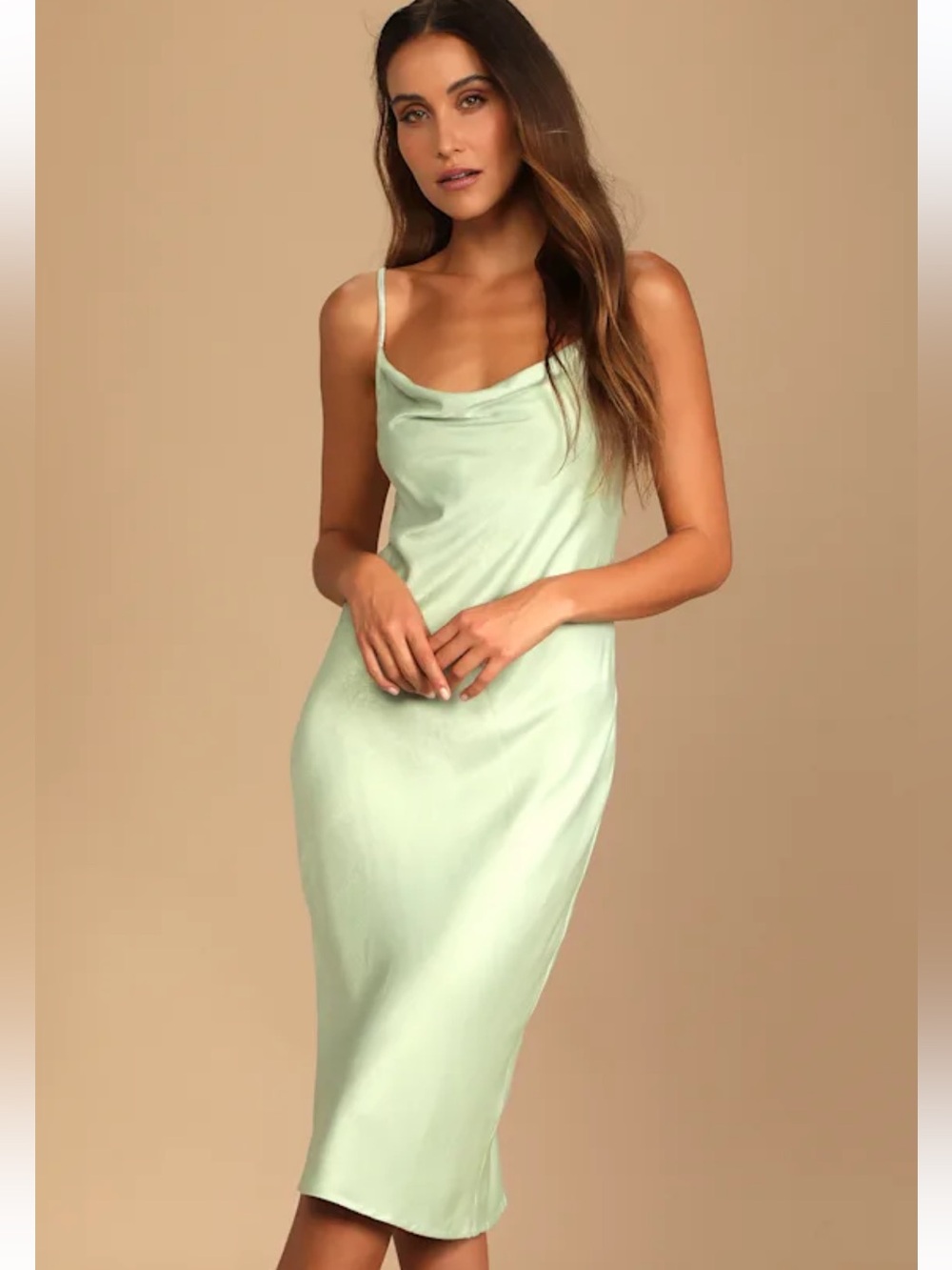 4th + Reckless Cowl Midi Dress